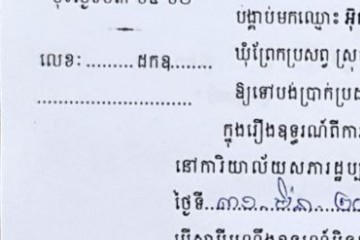 ដីកាបង្គាប់ឱ្យចូលមកបង់ប្រាក់ប្រដាប់ក្តីក្រៅពីពន្ធ